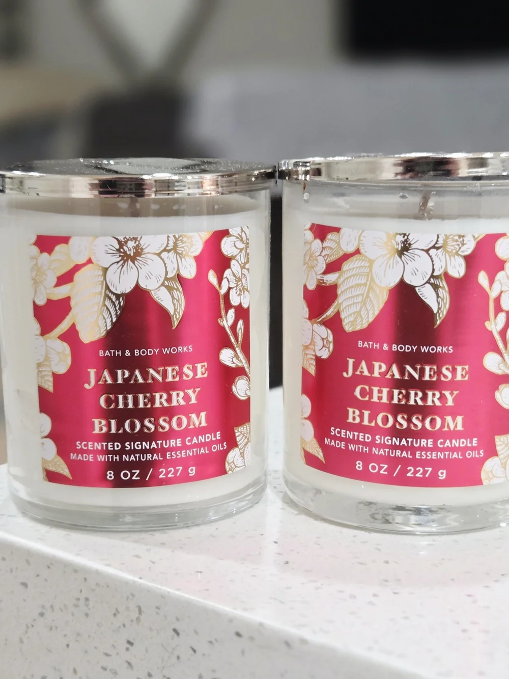 Bath & Body Works Japanese Cherry Blossom Scented Candles (2) - Picture 1 of 1